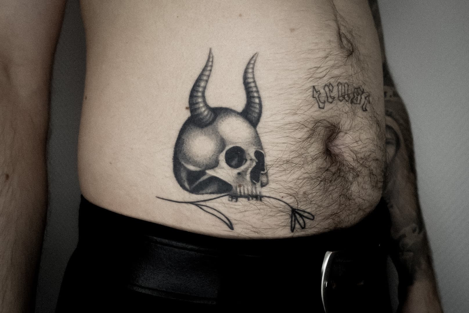 Skull w horns bjoern 