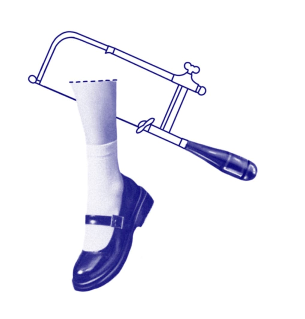 leg and saw